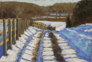 Farm Road in Snow - Jane Penfield